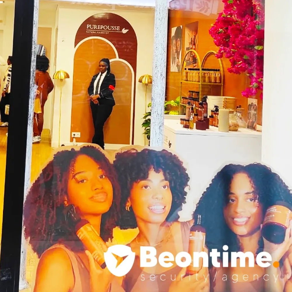 BEONTIME agent de sécurité sur Paris et en France protection rapprochée gardiennage surveillance maitre chien garde du corps hotesse